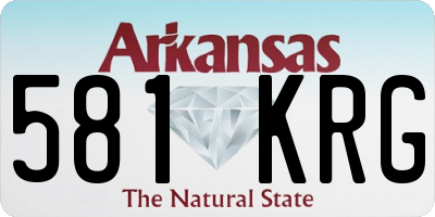 AR license plate 581KRG