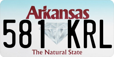 AR license plate 581KRL