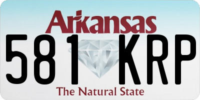 AR license plate 581KRP