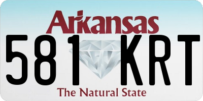 AR license plate 581KRT