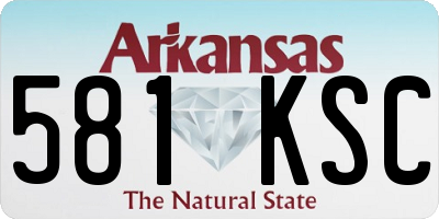 AR license plate 581KSC