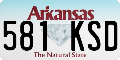 AR license plate 581KSD