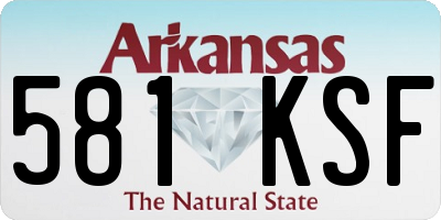 AR license plate 581KSF