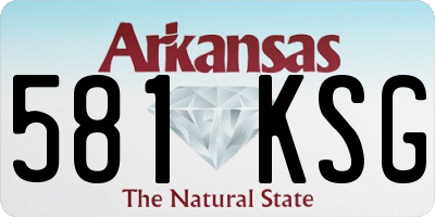 AR license plate 581KSG