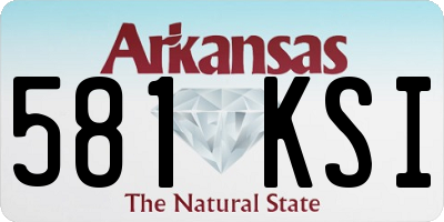 AR license plate 581KSI