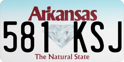 AR license plate 581KSJ