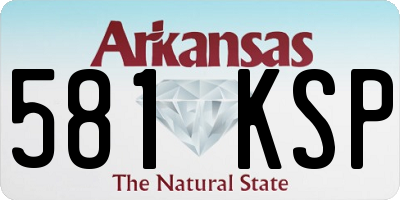 AR license plate 581KSP
