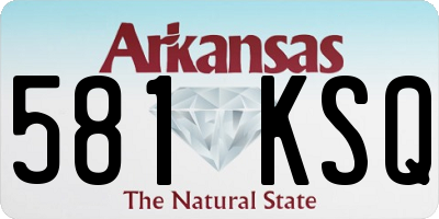 AR license plate 581KSQ