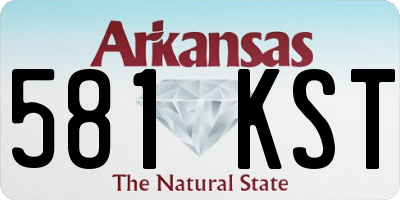 AR license plate 581KST