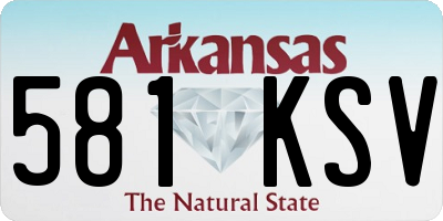 AR license plate 581KSV