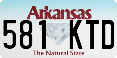 AR license plate 581KTD