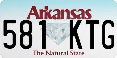 AR license plate 581KTG