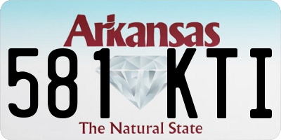 AR license plate 581KTI