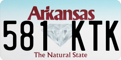 AR license plate 581KTK