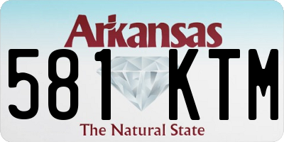 AR license plate 581KTM