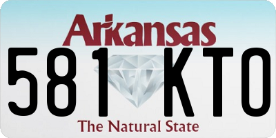 AR license plate 581KTO