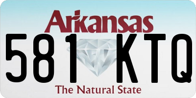 AR license plate 581KTQ