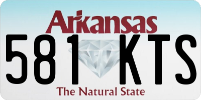 AR license plate 581KTS