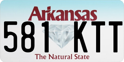 AR license plate 581KTT