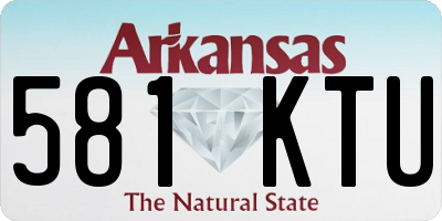 AR license plate 581KTU