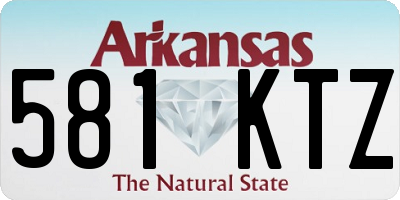 AR license plate 581KTZ