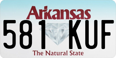 AR license plate 581KUF