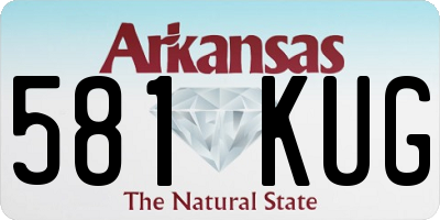 AR license plate 581KUG