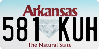 AR license plate 581KUH