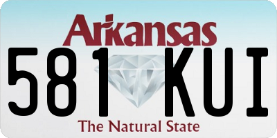 AR license plate 581KUI