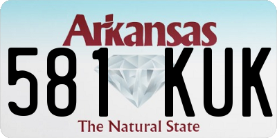AR license plate 581KUK