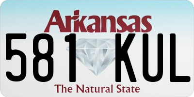 AR license plate 581KUL