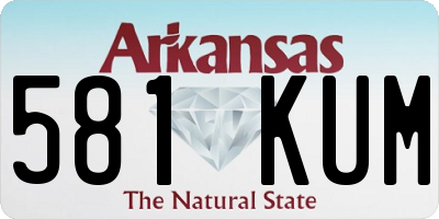 AR license plate 581KUM