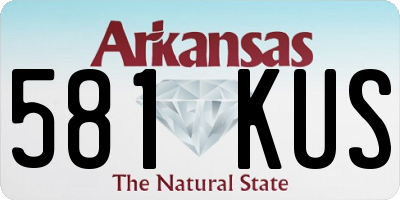 AR license plate 581KUS