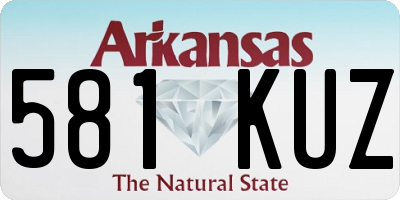 AR license plate 581KUZ
