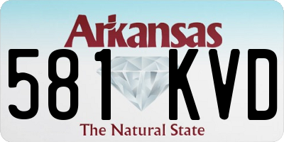 AR license plate 581KVD
