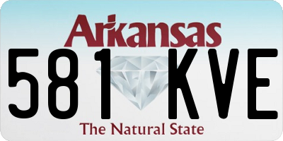 AR license plate 581KVE