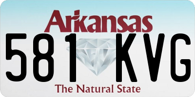 AR license plate 581KVG
