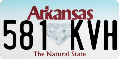 AR license plate 581KVH