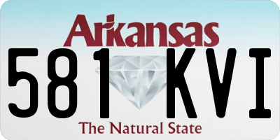 AR license plate 581KVI