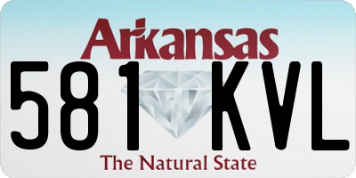 AR license plate 581KVL
