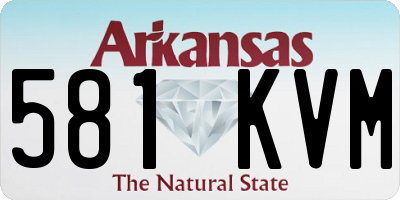 AR license plate 581KVM