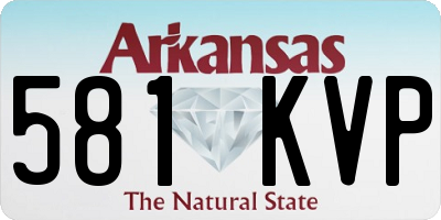 AR license plate 581KVP