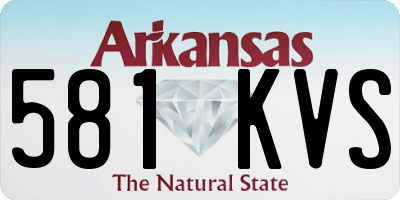 AR license plate 581KVS