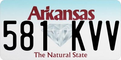 AR license plate 581KVV