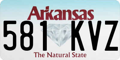 AR license plate 581KVZ