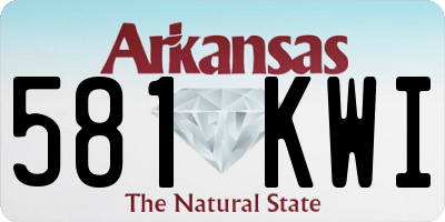 AR license plate 581KWI
