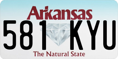 AR license plate 581KYU