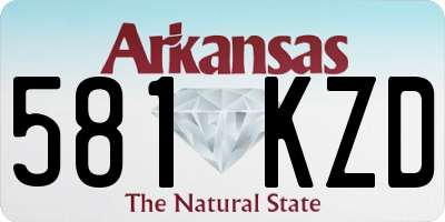 AR license plate 581KZD