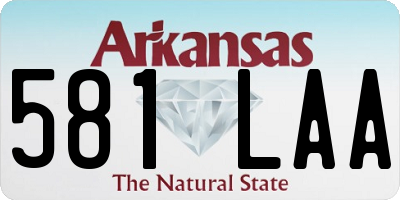 AR license plate 581LAA