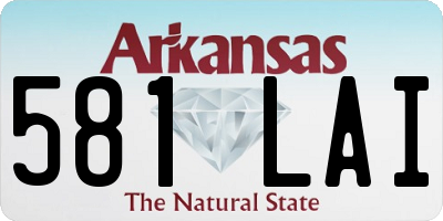 AR license plate 581LAI